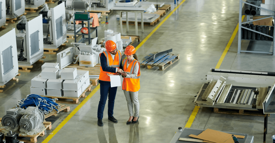 OSHA inspection at a factory 