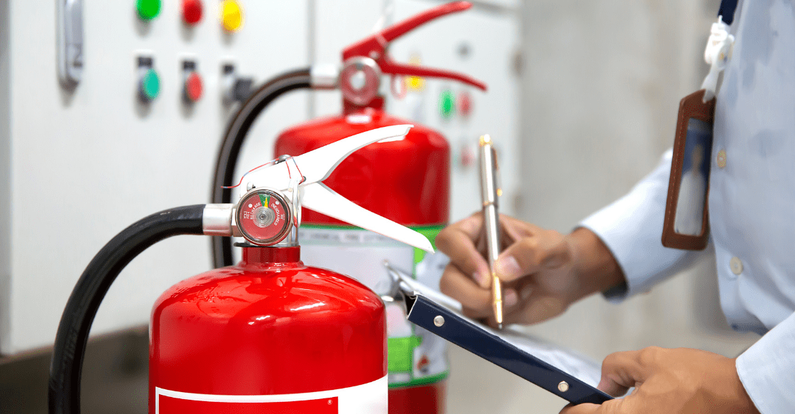 Fire extinguisher inspection