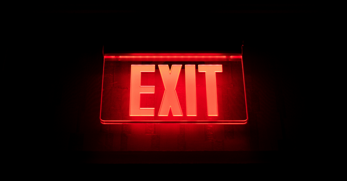 Exit sign