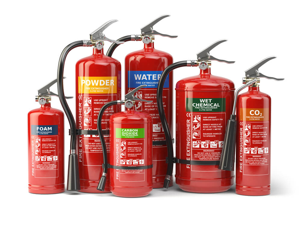 Types of fire extinguishers