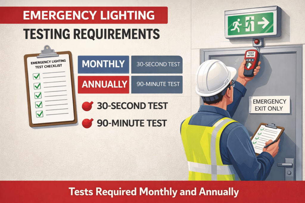 emergency lighting testing requirements